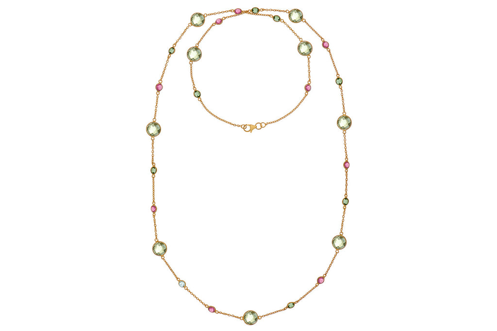 Sofia Long Gemstone Necklace