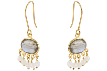 Aisha Labradorite & Moonstone Earrings