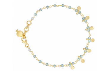 Apatite & Mini Disc Bracelet