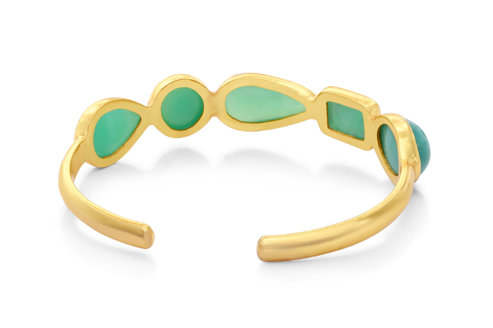 Audrey Chrysoprase Cuff Bracelet