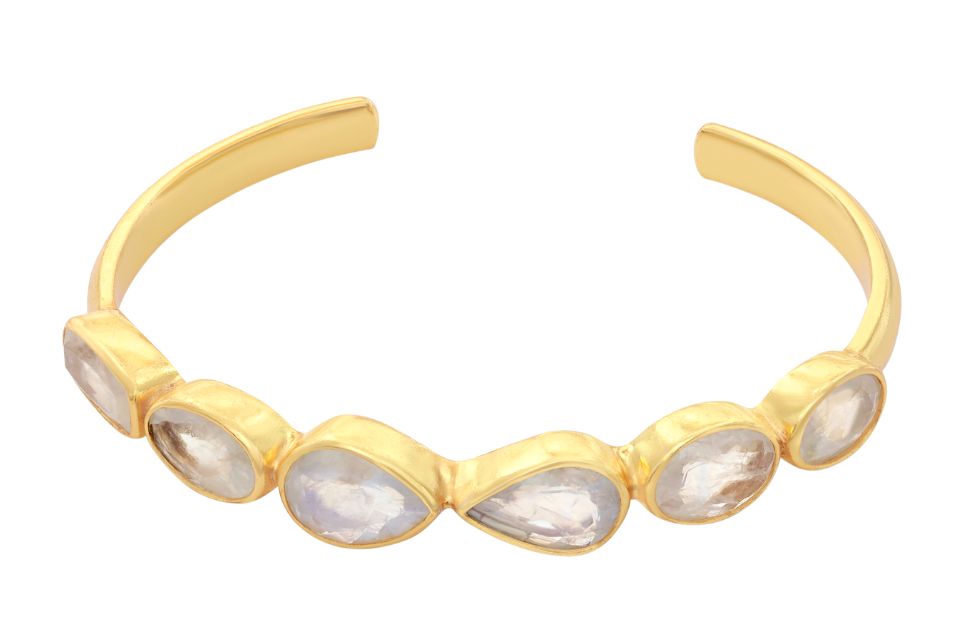 Audrey Rainbow Moonstone Cuff