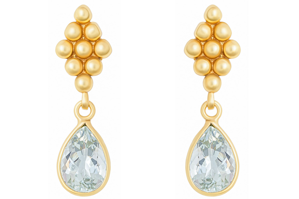 Bettina Aquamarine Drop Earrings