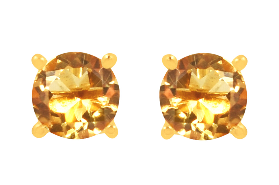 Candy Citrine Stud Earrings