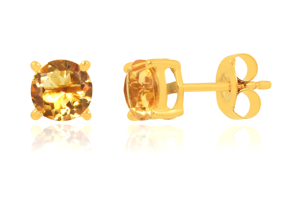 Candy Citrine Stud Earrings