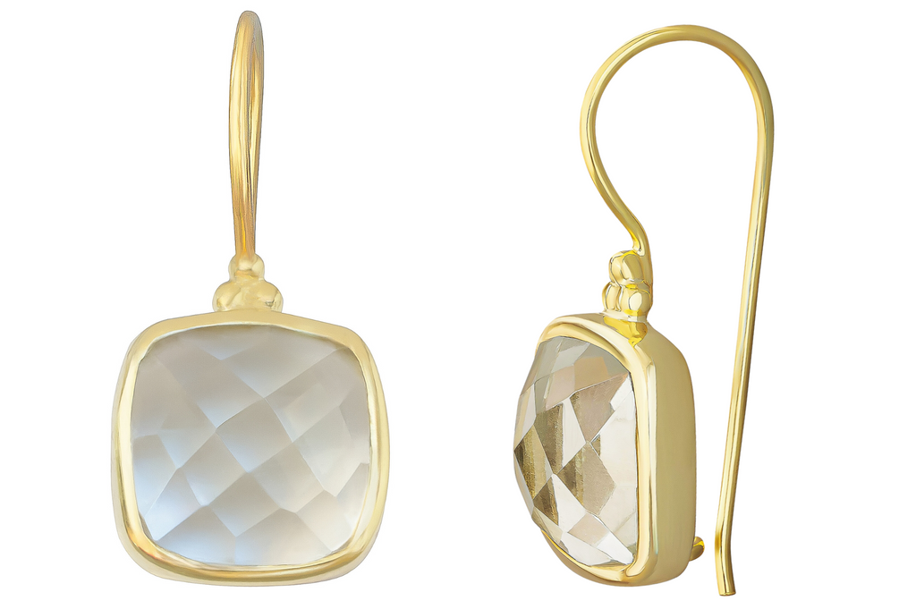 Anais Green Amethyst Earrings