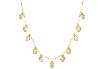 Flutter Green Amethyst Necklace