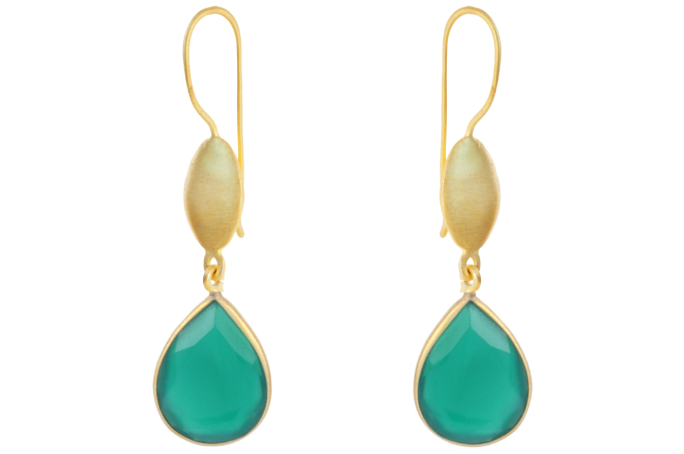 Freya Green Onyx Earrings