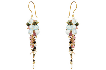 Gabriella Tourmaline Beaded Earrings