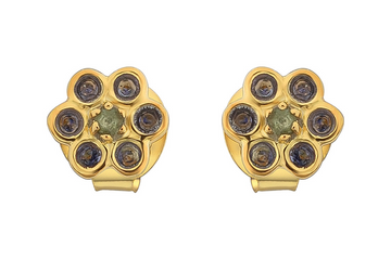 Georgia Iolite & Peridot Stud Earrings