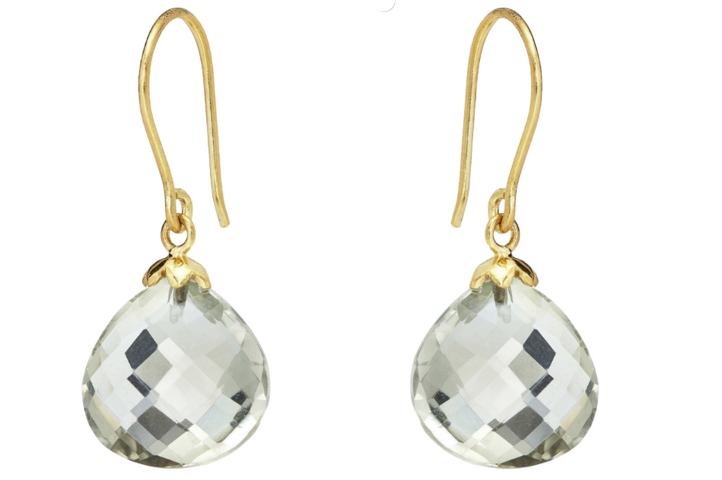 Hera Green Amethyst Earrings