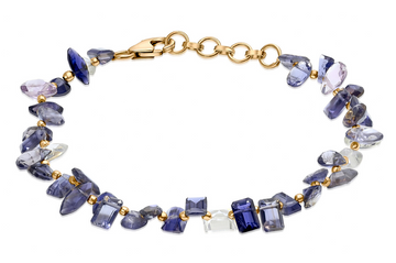 Greta Amethyst & Iolite Gemstone Bracelet