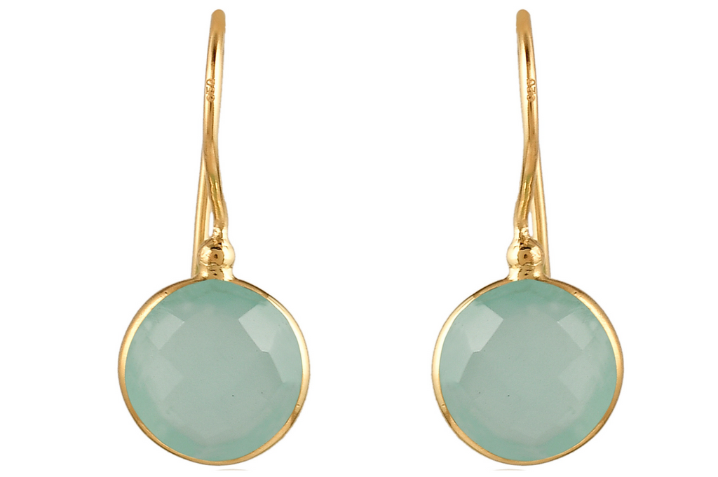 Lollipop Chalcedony Drop Earrings