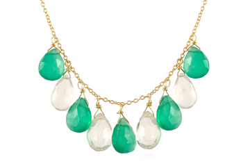 Manon Green Onyx & Green Amethyst Necklace