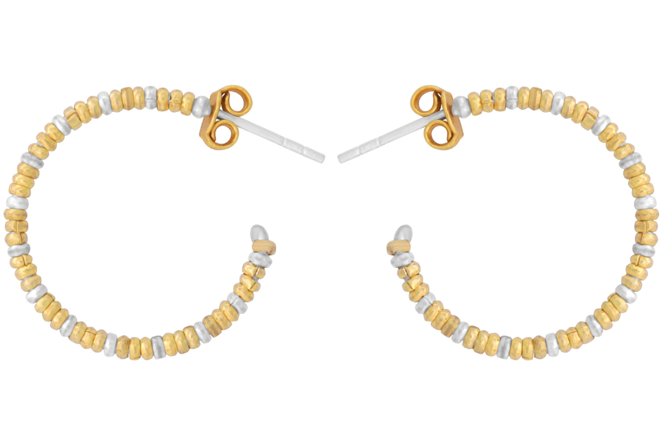 Masai Gold & Silver Hoop Earrings