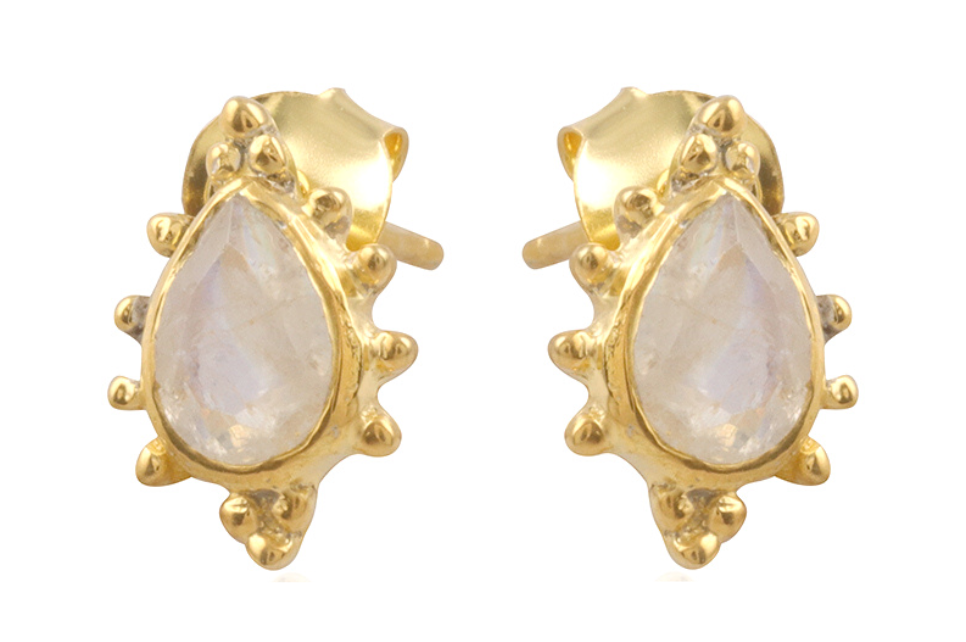 Melissa Moonstone Stud Earrings