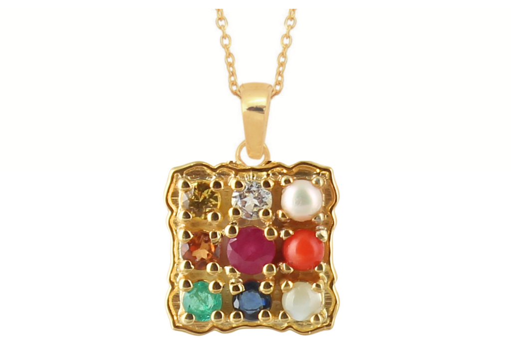 Navaratna Talisman Gemstone Necklace