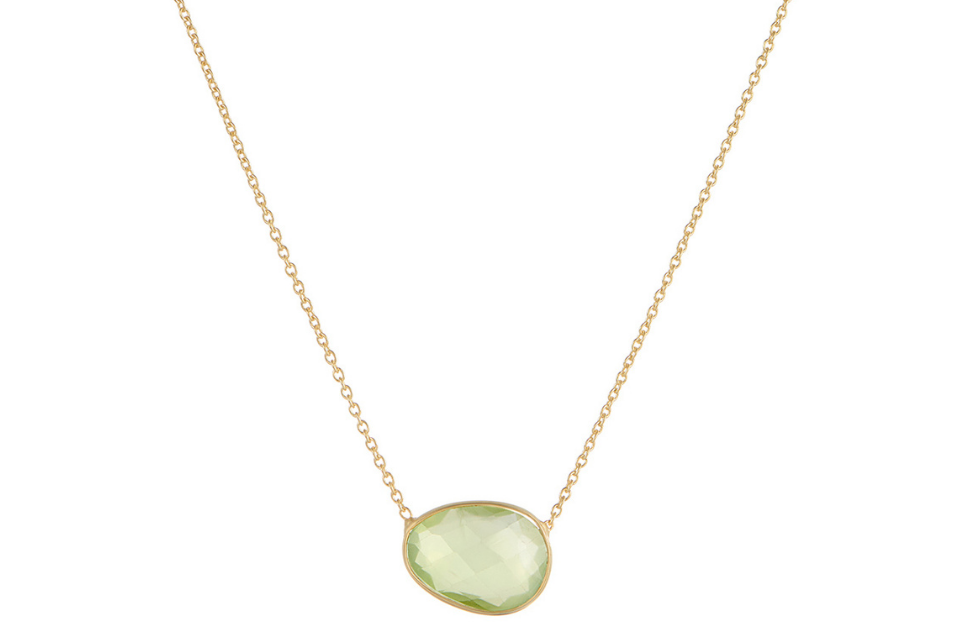 Pebble Prehnite Necklace