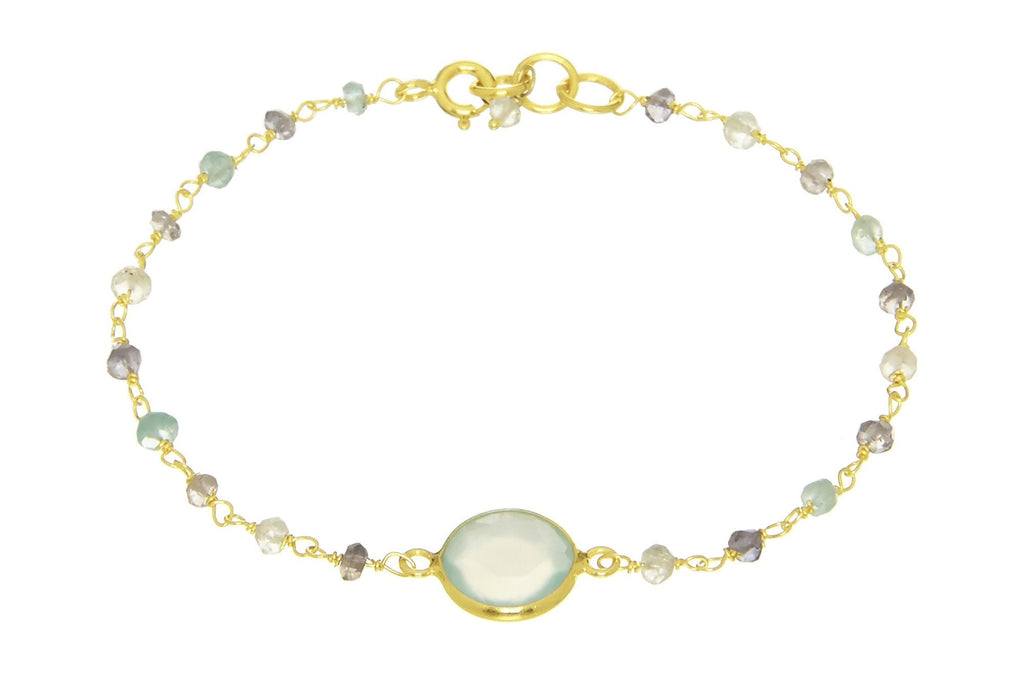 Sara Chalcedony Pendant Bracelet