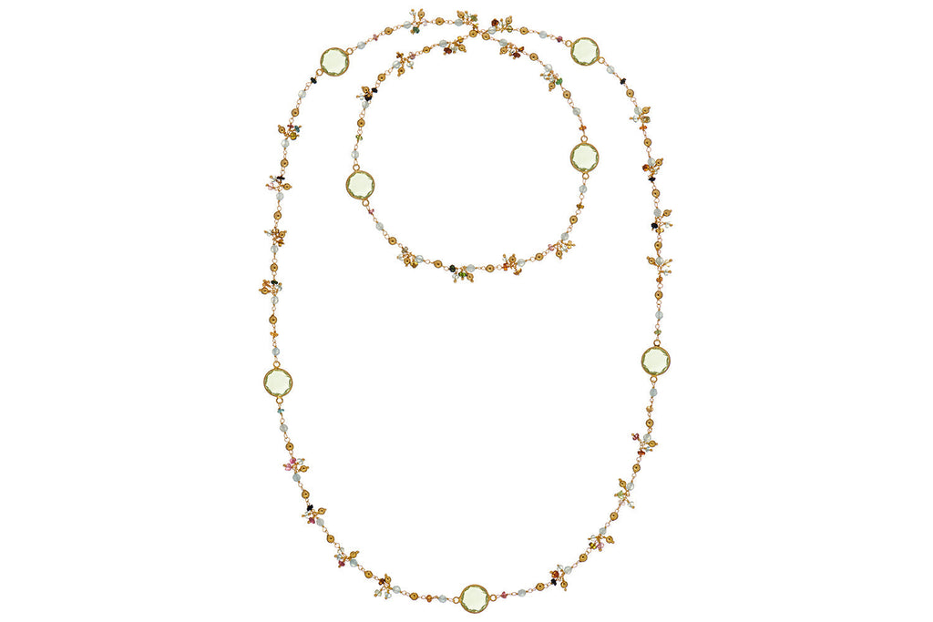 Sara Long Beaded Tourmaline Necklace