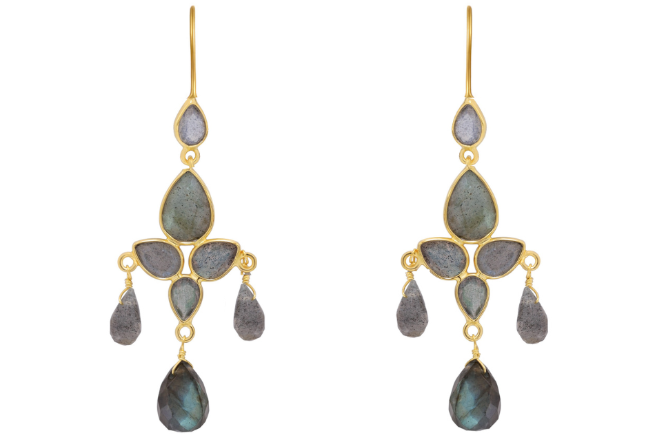 Sheba Labradorite Earrings