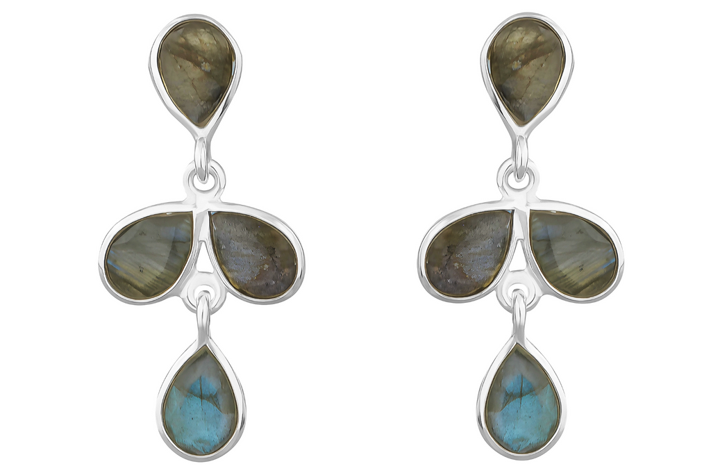Lula Silver Labradorite Drop Earrings
