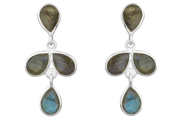 Lula Silver Labradorite Drop Earrings