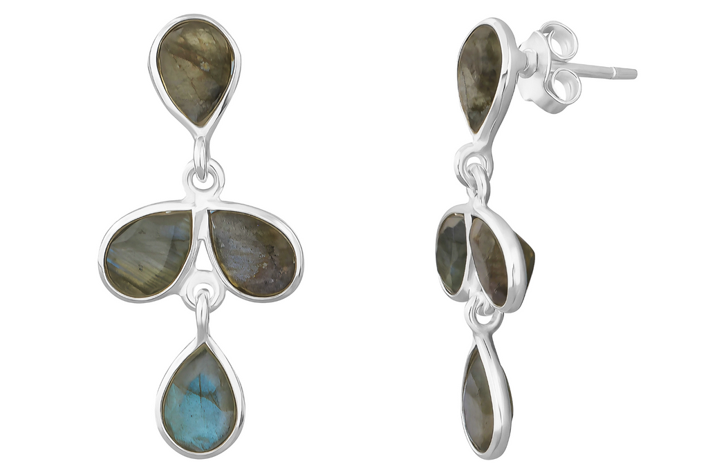 Lula Silver Labradorite Drop Earrings