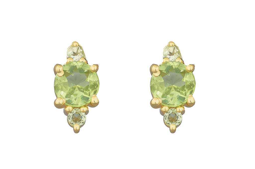 Skye Peridot Stud Earrings