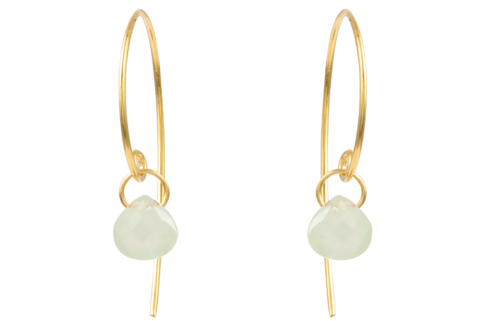 Sundance Prehnite Hoop Earrings