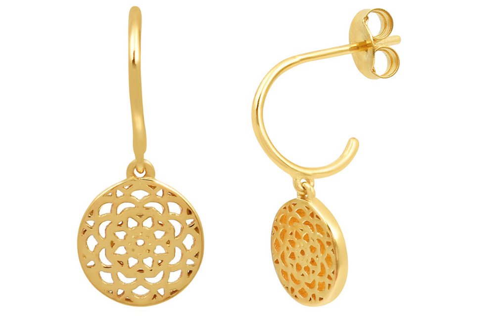 Talisman Gold Hoops