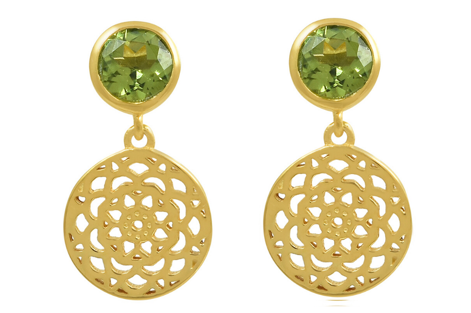 Talisman Peridot Gemstone Earrings