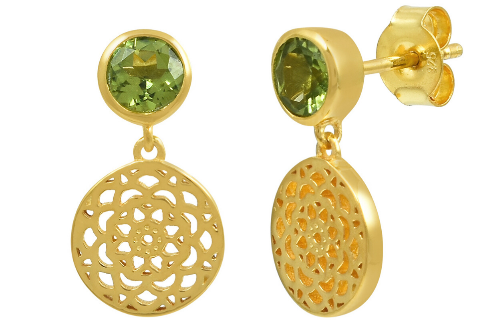 Talisman Peridot Gemstone Earrings