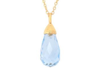 Thalia Blue Topaz Pendant Necklace