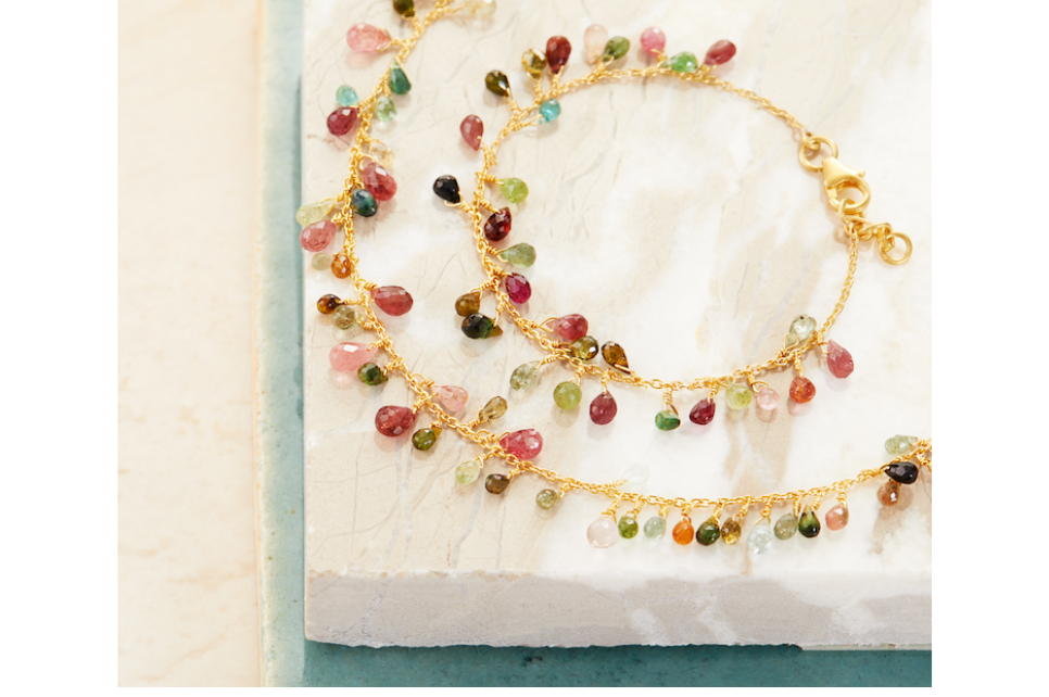 Valentina Tourmaline Beaded Necklace