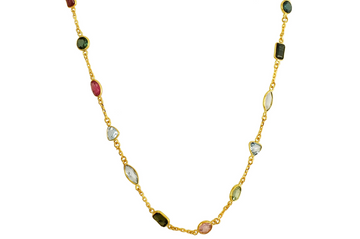 Tutti Frutti Blue Topaz & Tourmaline Necklace