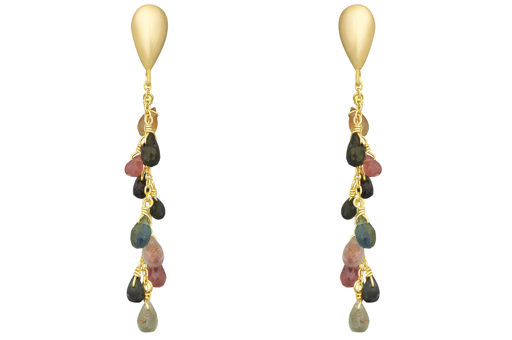 Valentina Tourmaline Beaded Earrings