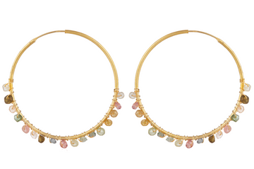 Adore Tourmaline Hoop Earrings