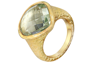 Ayla Green Amethyst Ring