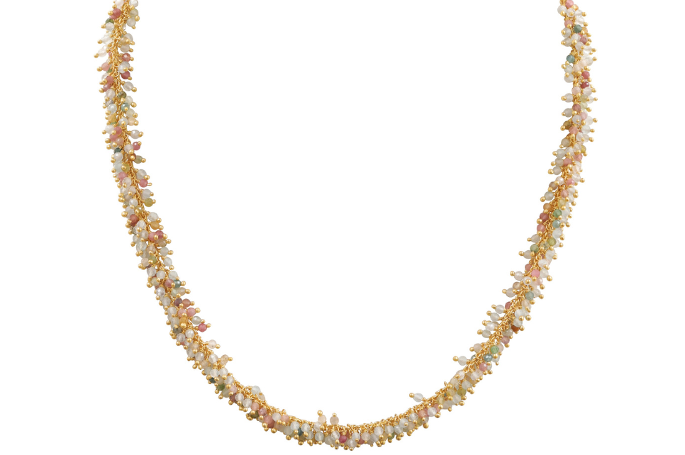Charlotte Tourmaline & Aquamarine Bead Necklace