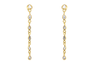 Delhi Diamond Line Earrings