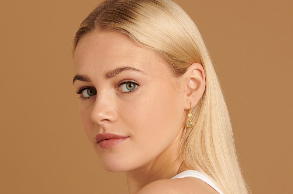Marie Peridot & Prehnite Earrings