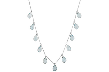 Rosie Blue Topaz Silver Necklace